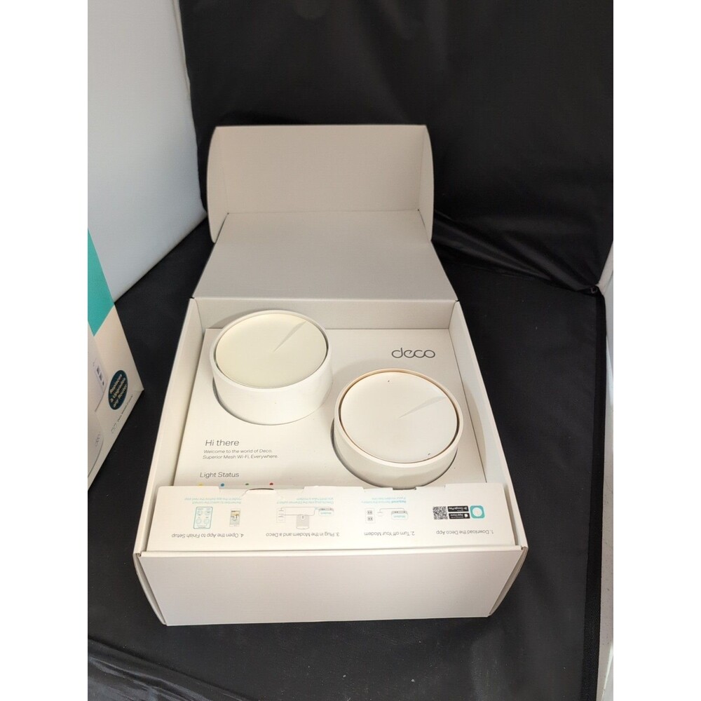 TP-Link Wi-Fi 6 AX3000 Mesh Router System | Deco W6000(2-pack) Opened Box - Picture 5 of 6